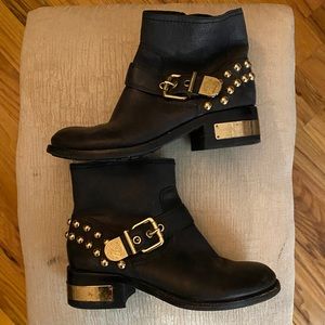 REDUCED Vince Camuto Black Moto Boots